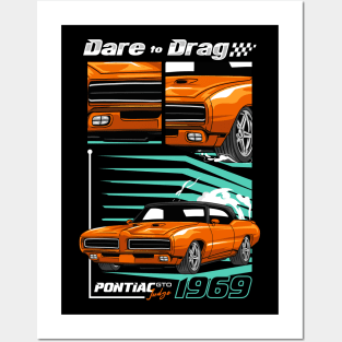 Retro V8 Judge Car Posters and Art